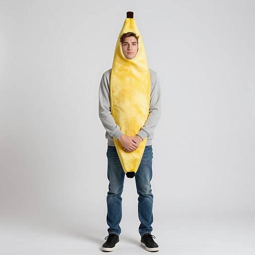 Young Man in Banana Costume