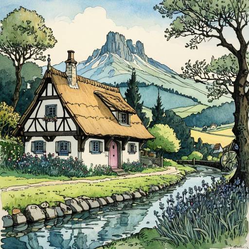 Charming Dutch Medieval Cottage by Mountain Spring
