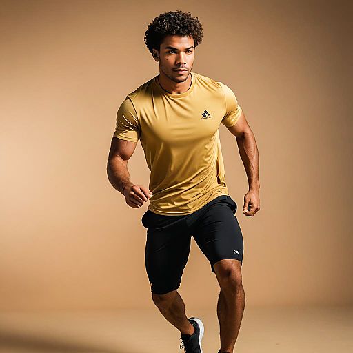 Dynamic Athlete in Golden Dune Studio Dynamic Athlete in Golden Dune Studio