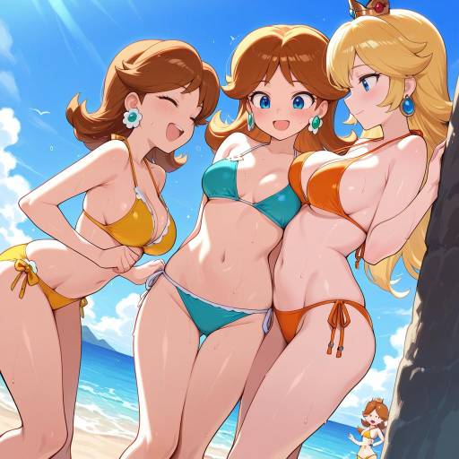 Fun Beach Day with Princess Daisy
