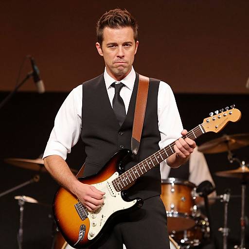 Rocker Man in Vest and Tie