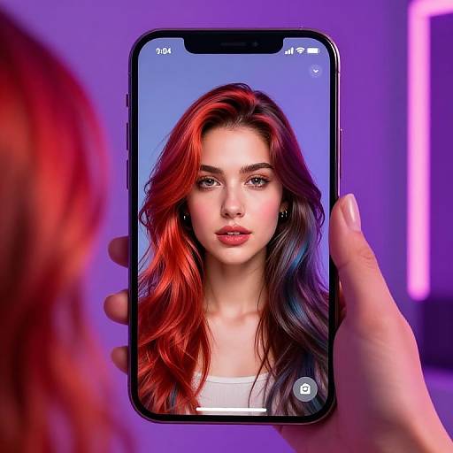 AR Hair Color Transformation App