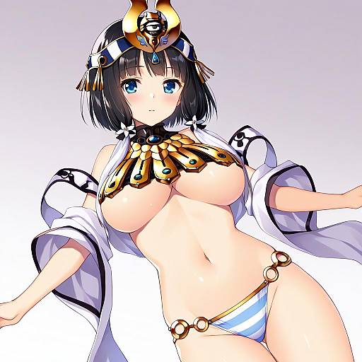 Illustration of Ancient princess menace, queen's blade in the style of Purin jiisan