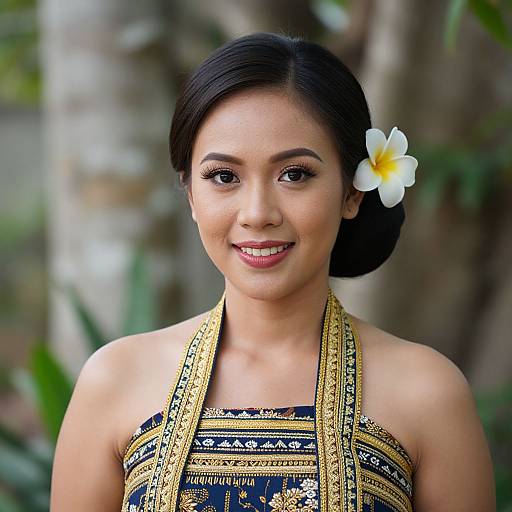 Philippine Woman in Traditional Dress