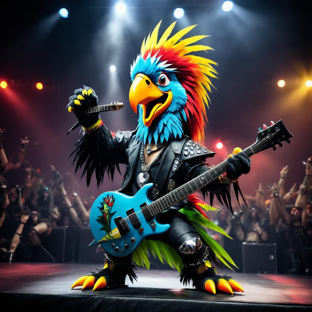 Rock Star Parrot Takes the Stage