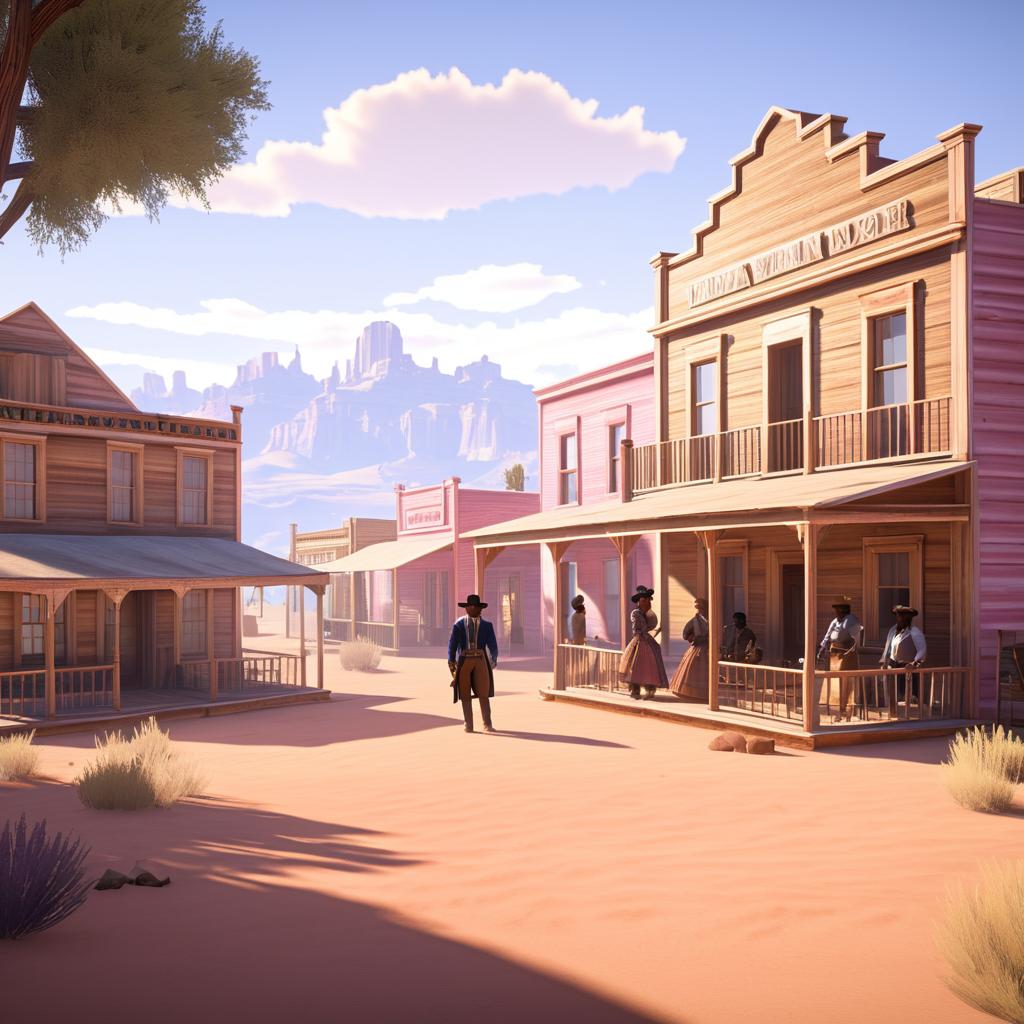 Vintage Dating Simulator in Old West