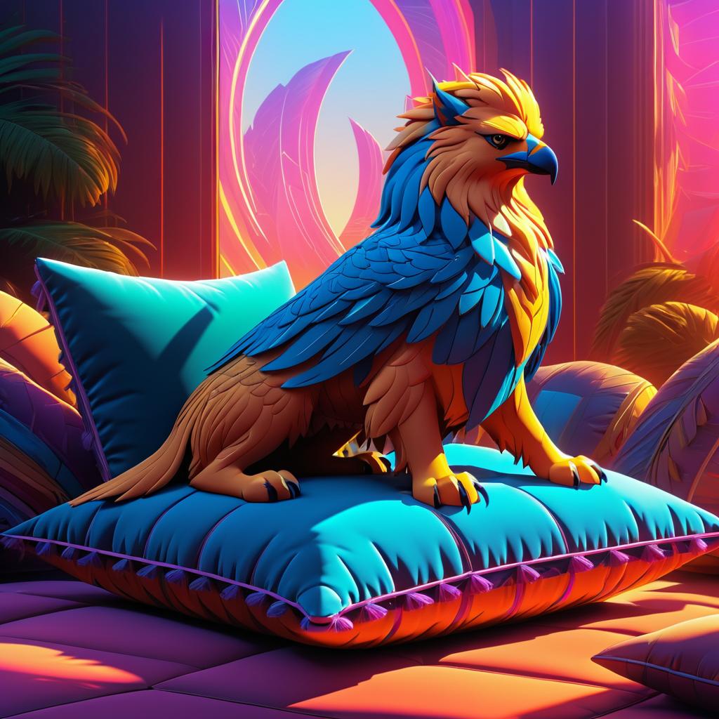 Majestic Griffon in Heroic Portrait