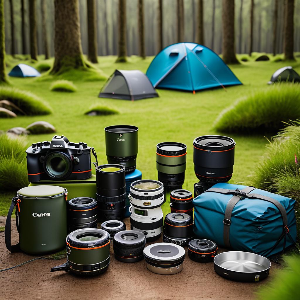 High-Quality Camping Gear Photography