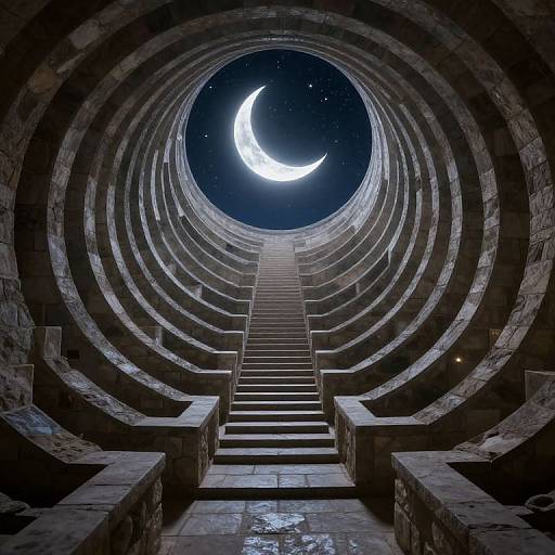 Infinite Labyrinthine Stone Stairs