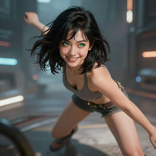 Sci-Fi Portrait of Beautiful Australian Girl