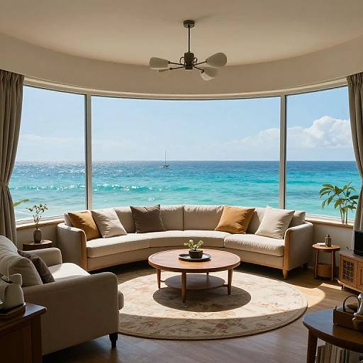 Cozy Underwater Living Room Dome