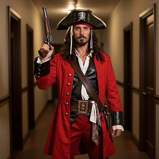 Hook Pirate in Red Costume