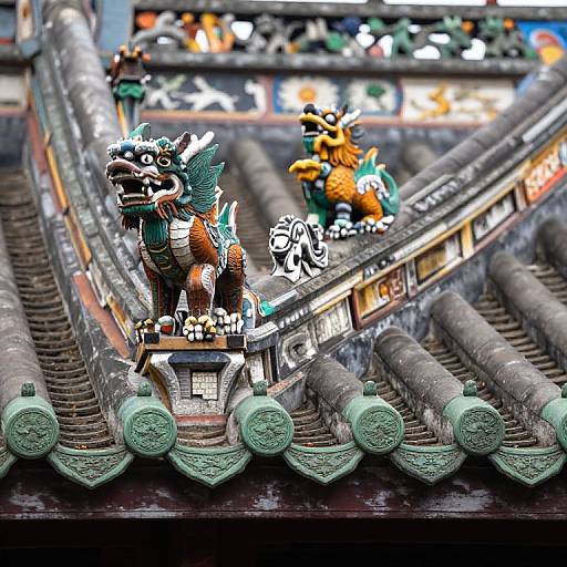 Traditional Chinese Roof Ridge Detail