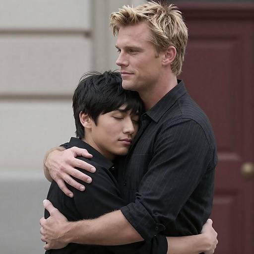 Tender Embrace Between Two Men