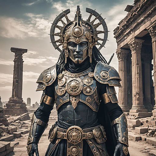 Steampunk Celestial Deity in Ruins Steampunk Celestial Deity in Ruins