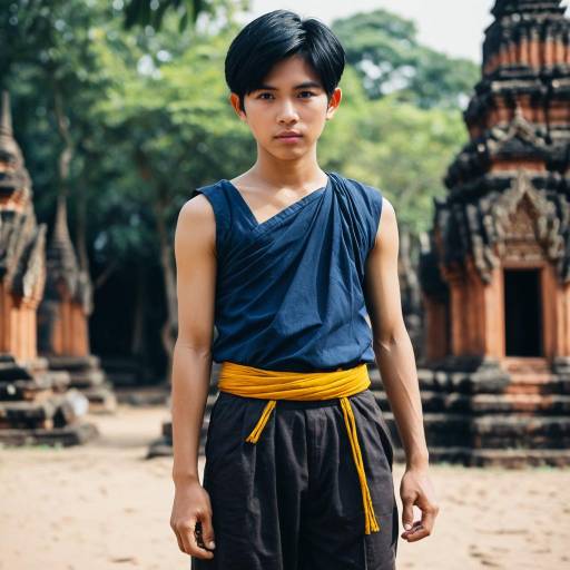 Ayutthaya Costume Male Portrait Art