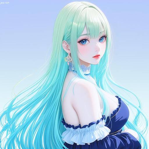 Illustration of Aizawa ema, vspo! in the style of Koissa