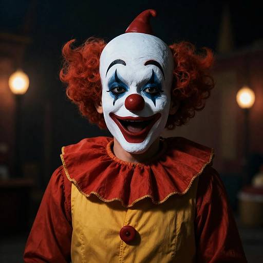 Twisted Carnival Clown Horror Art
