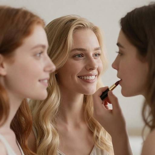 Close-Up Portrait of Three Women