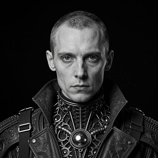 Avantgarde Alien Portrait in Baroque Style