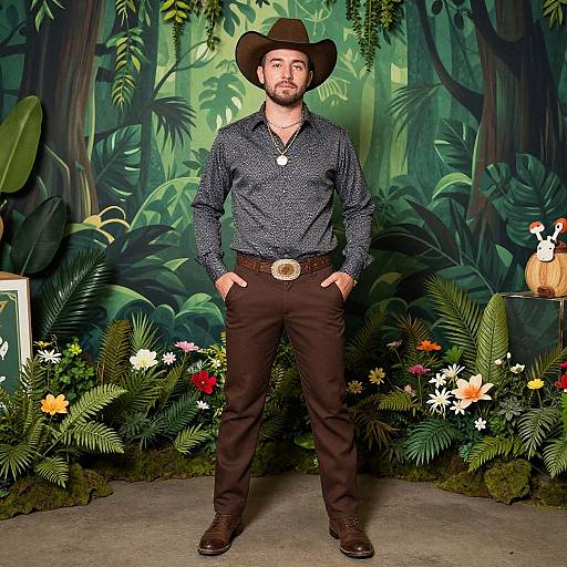 Jungle Cowboy Costume Party Look