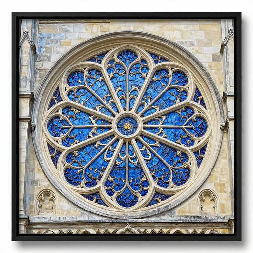 St Malo Cathedral Rose Window Painting