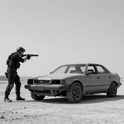 B&W Tactical Standoff with Modified Car