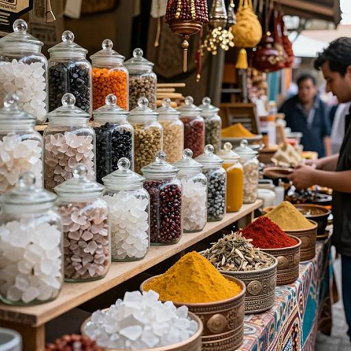 Jars of Crystalline Emotions in Ancient Bazaar