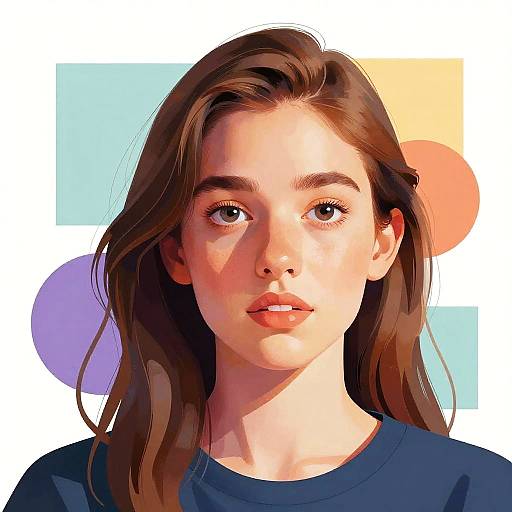 Expressive Digital Portrait Illustration