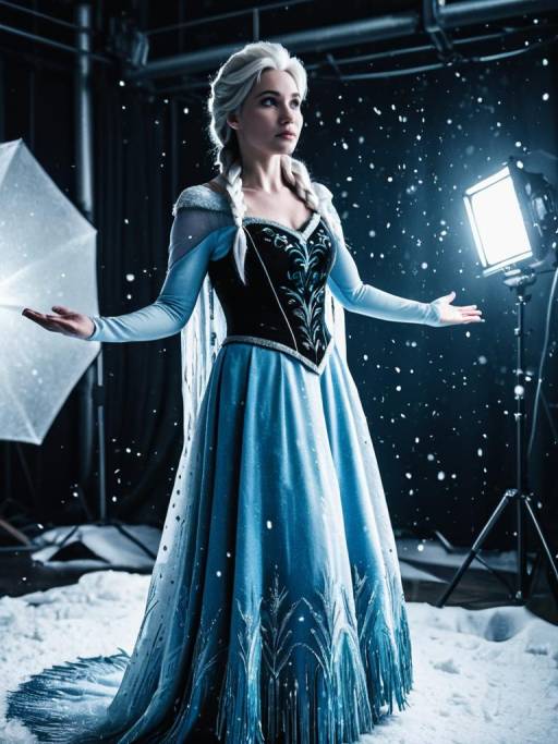 Cinematic Frozen Costume Woman Portrait