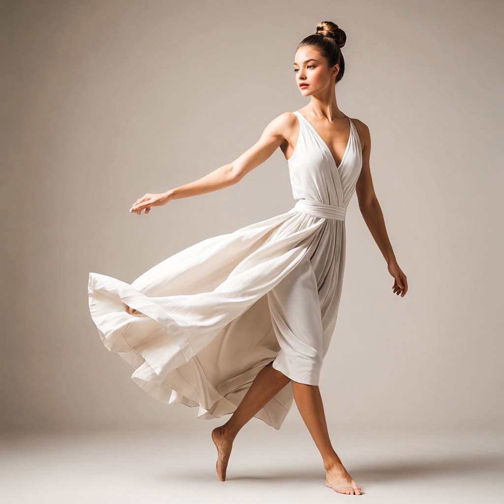 Elegant Dance Shoot with Minimalist Style