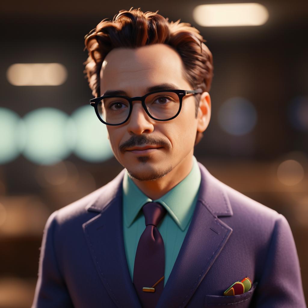 Cinematic Pixar Still Featuring Downey Jr.