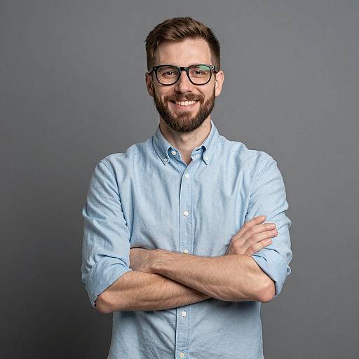 Friendly Portrait of a Smiling Man