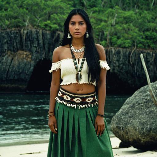 Island Princess in Traditional Attire