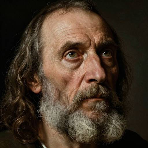 Enigmatic Ancient Sage Portrait