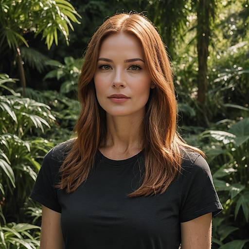 Cinematic Portrait in Botanical Garden