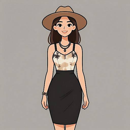 Boho Chic Woman in Tie-Dye Dress