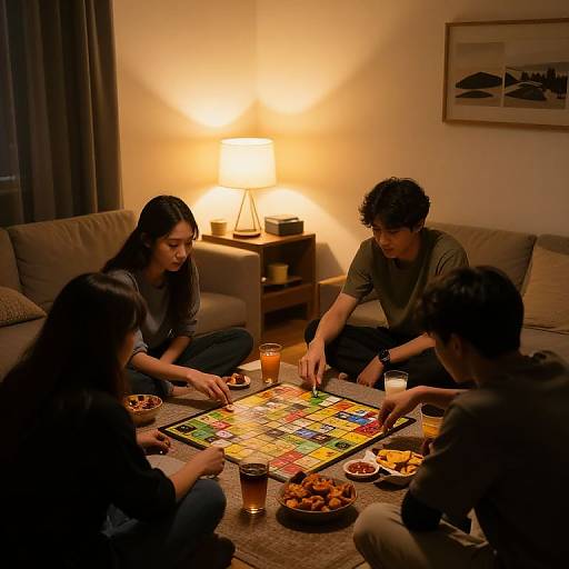 Cozy Evening Board Game Night