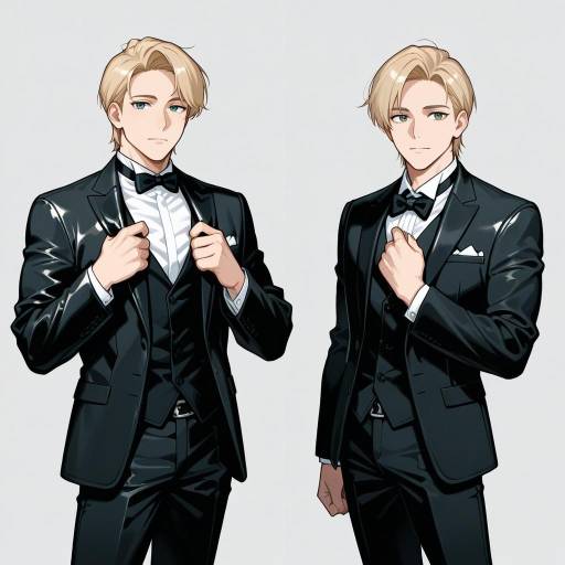 Rugged Gentlemen in Formal Attire Rugged Gentlemen in Formal Attire