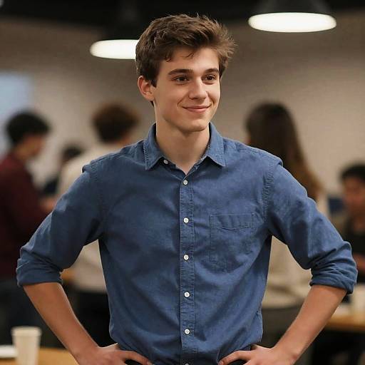 Casual Portrait of a Young Man