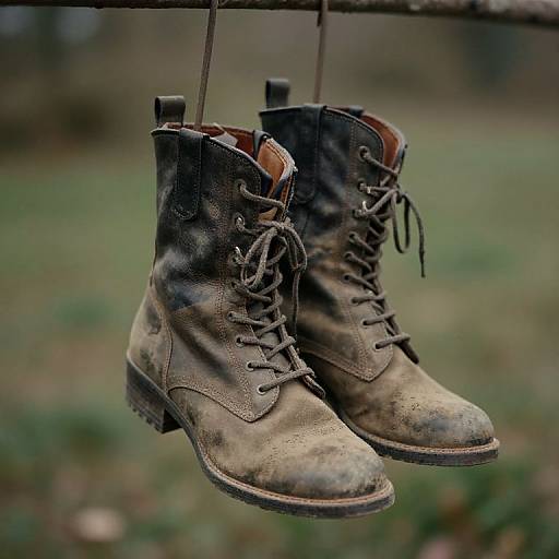 Dusty Boots Hanging Photo