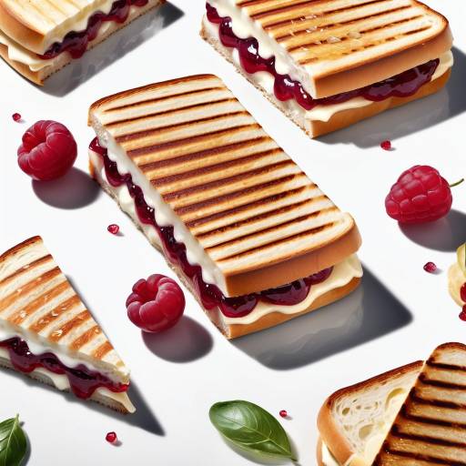 Photorealistic Close-up of Sparkling Panini Photorealistic Close-up of Sparkling Panini