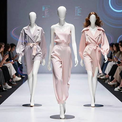 Futuristic AI Fashion Runway
