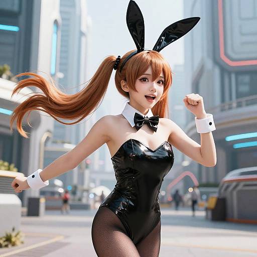 Energetic Bunny Girl Cosplay MHA