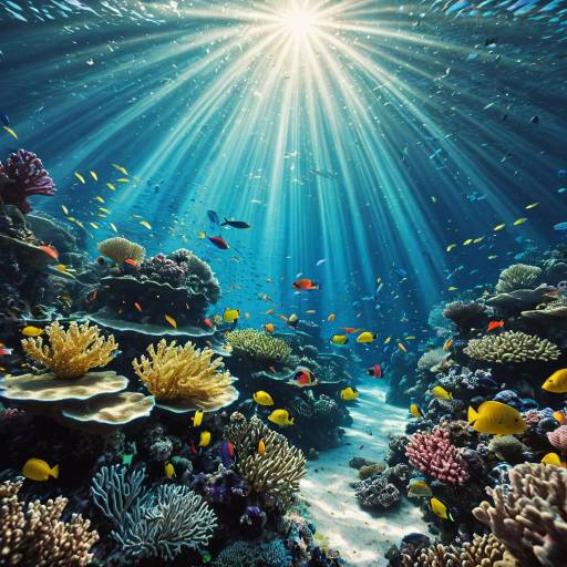 Stunning Coral Reef with Vibrant Fish