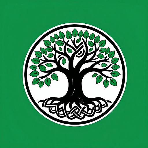 Modern Celtic Tree of Life Logo