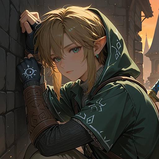 Side View of Link from Hyrule