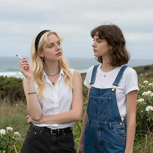 Outdoor Moment Between Two Women