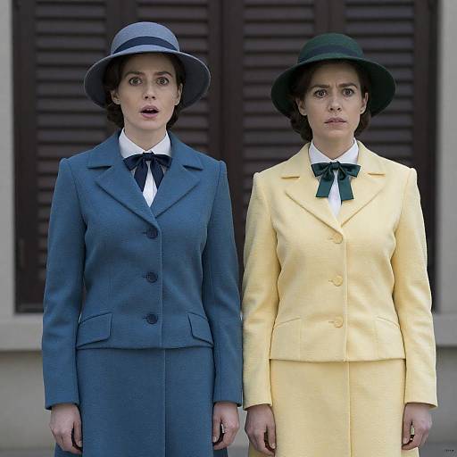 Vintage Style Women in Bright Setting