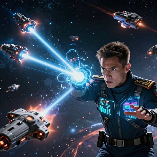 Astropath Commanding Telepathic Space Battle